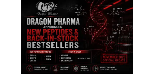 Dragon Pharma Announces New Peptides & Back-In-Stock Bestsellers