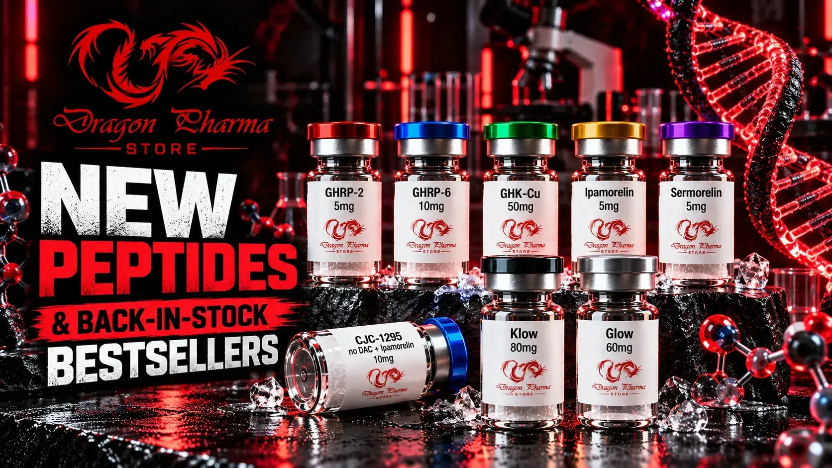 Dragon Pharma Announces New Peptides & Back-In-Stock Bestsellers
